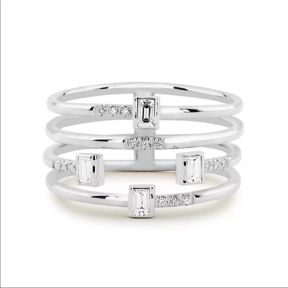 *NEW*18K White Gold Gorgeous Diamond Ring - Picture 2 of 2